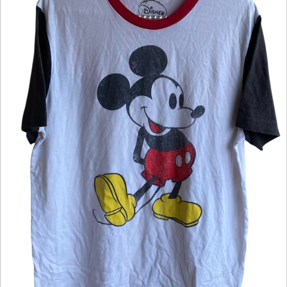 Disney Mickey Mouse vintage Women's Blouse - White, Red, Black, Yellow - Picture 4 of 6